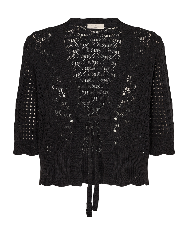 FQESSAY - CARDIGAN - SCHWARZ