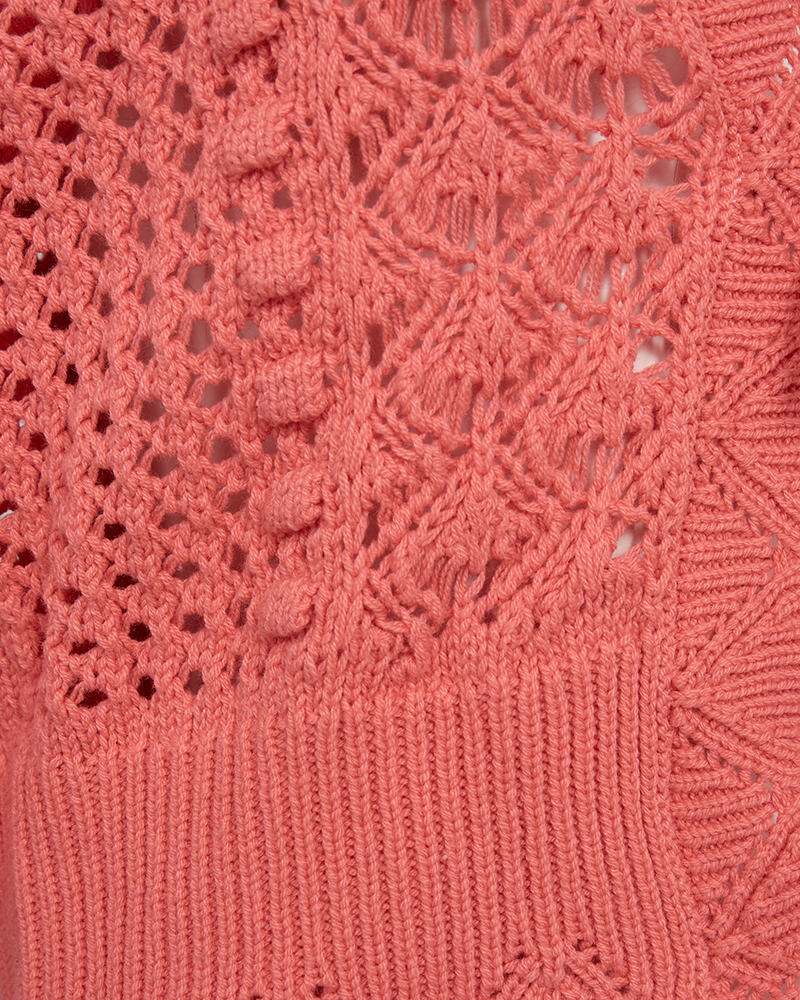 FQESSAY - CARDIGAN - ROT
