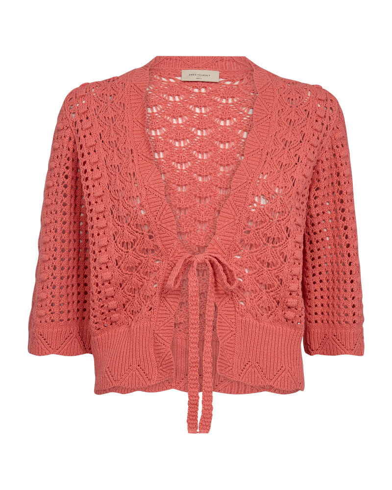 FQESSAY - CARDIGAN - ROT