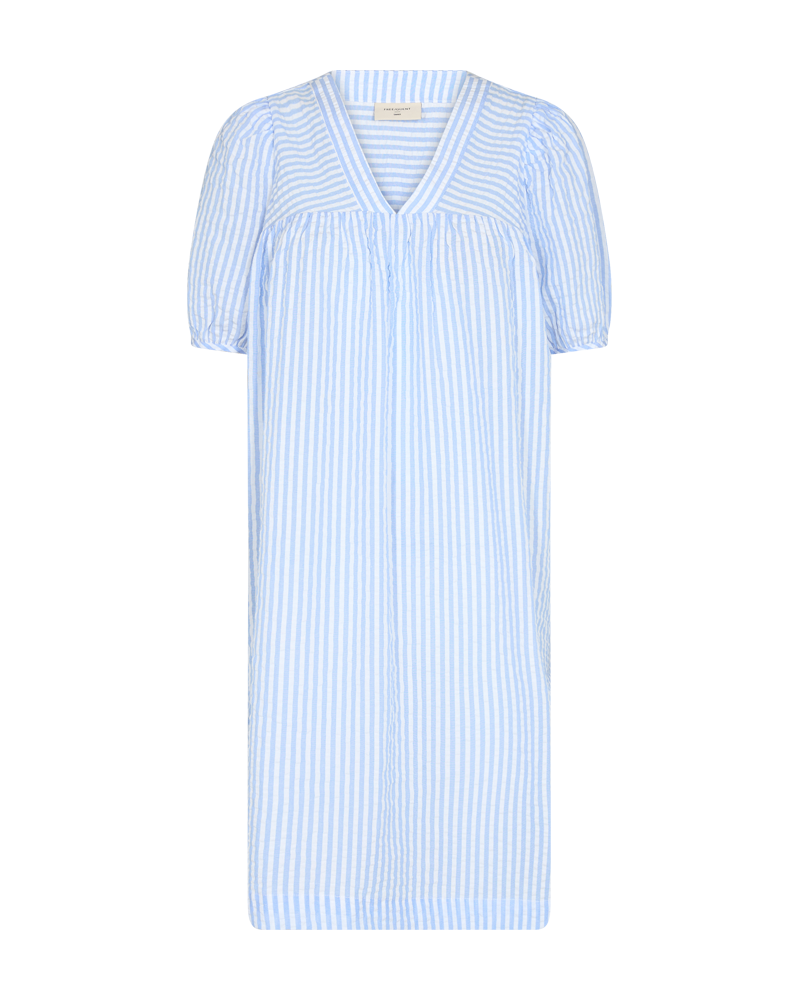 FQSOFIA - KLEID - BLAU UND WEISS