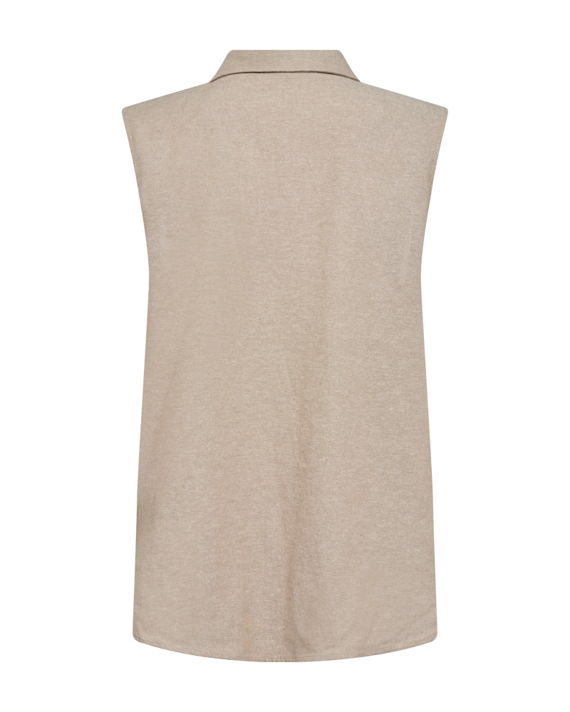 FQLAVA - HEMD MIT LEINEN - BEIGE