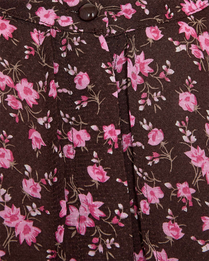 FQADNEY - KLEID - BRAUN UND ROSA