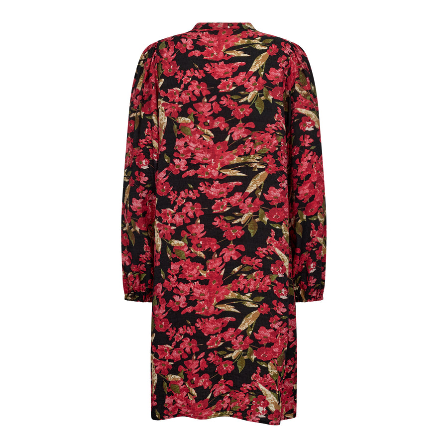 FQTUALIPA - KLEID - SCHWARZ UND ROT