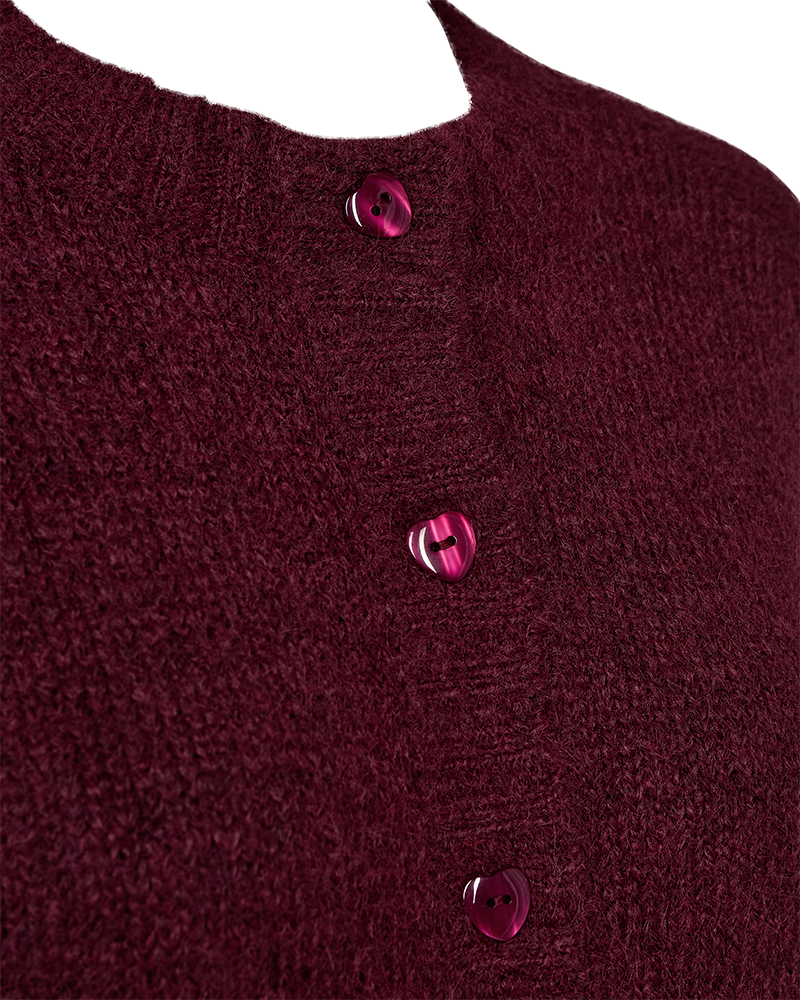 FQLOUISA - CARDIGAN - BORDEAUX