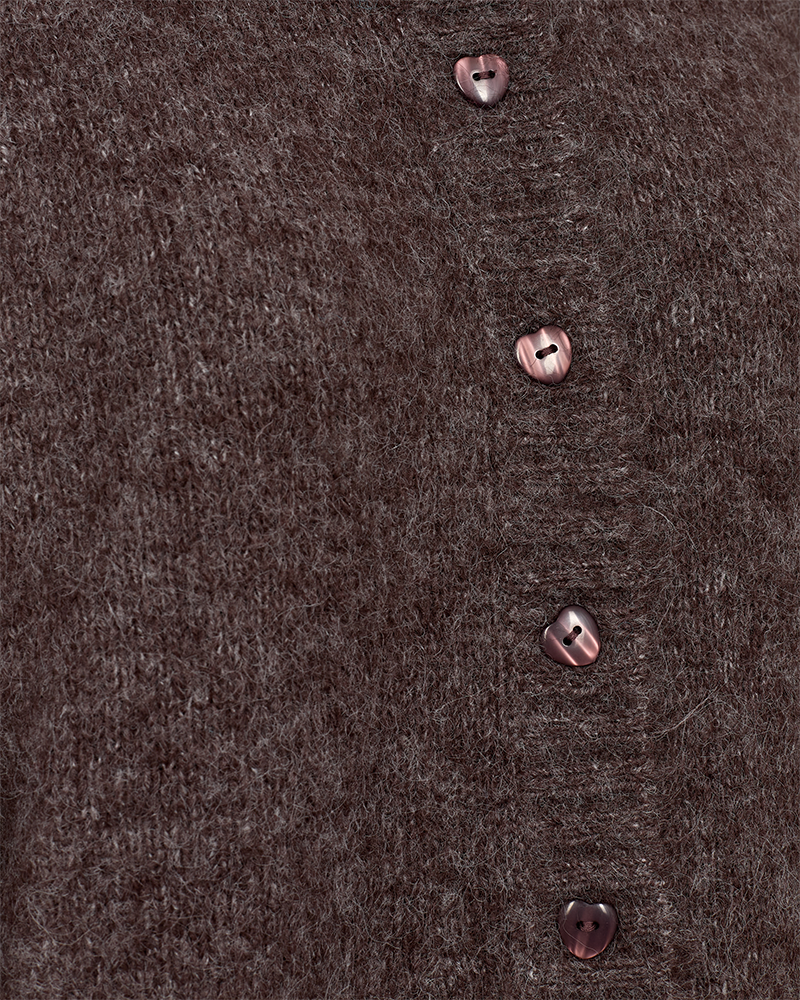 FQLOUISA - CARDIGAN - BRAUN