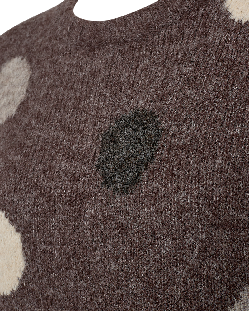 FQLOUISA - PULLOVER - BRAUN UND  BEIGE