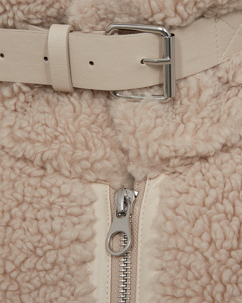 FQLAMBY - TEDDYJACKE - BEIGE