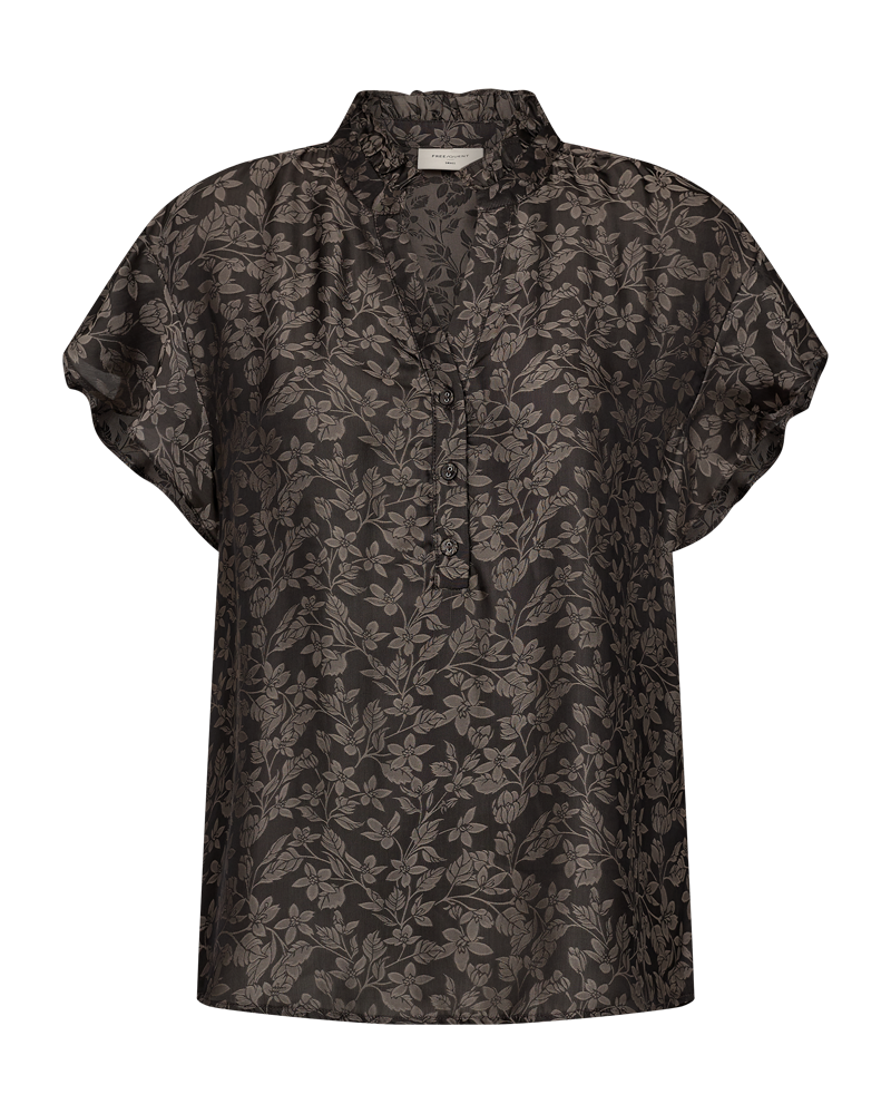 FQNONO - BLUSE - SCHWARZ UND BRAUN