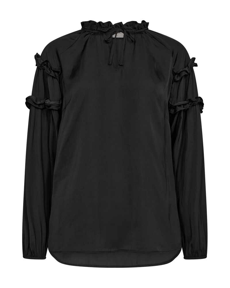 FQSOMIA - BLUSE - SCHWARZ