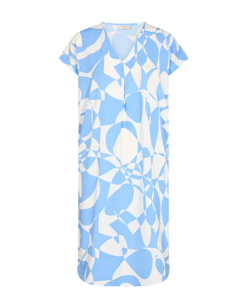 FQFLOI - KLEID - BLAU UND WEISS