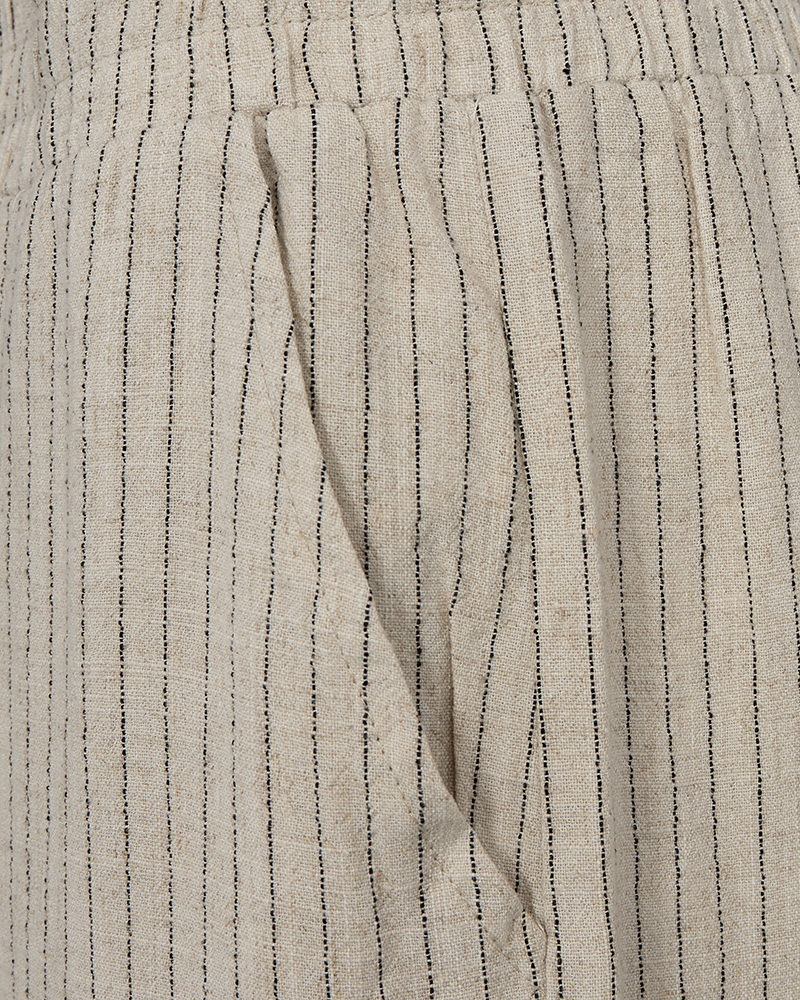 FQLARA - SHORTS IN LEINENMISCHUNG - BEIGE