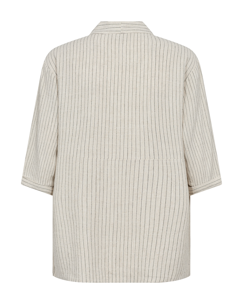 FQLARA - BLUSE IN LEINENMISCHUNG - BEIGE