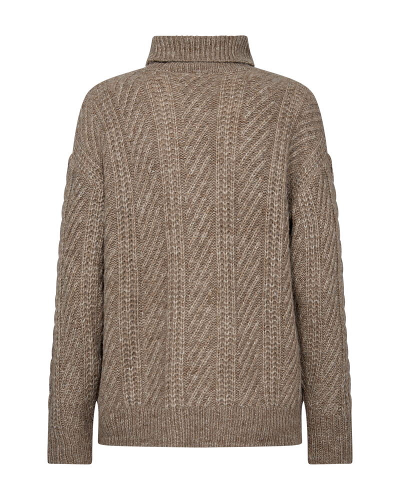 FQNELLY - STRICKPULLOVER - BRAUN
