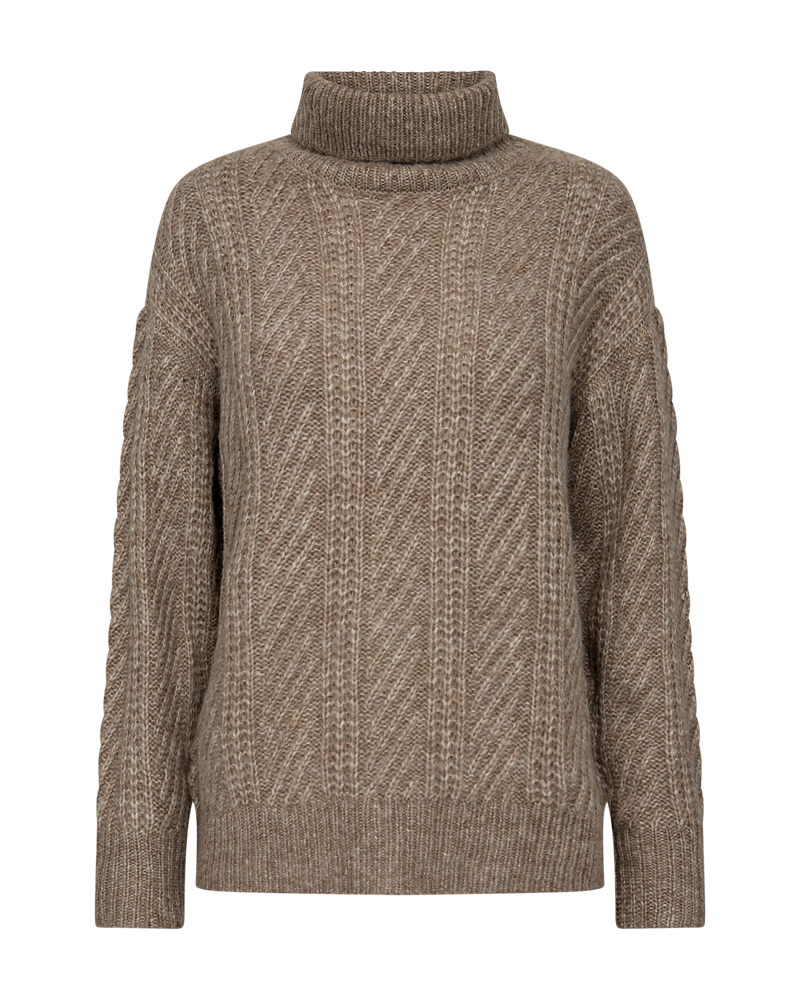 FQNELLY - STRICKPULLOVER - BRAUN