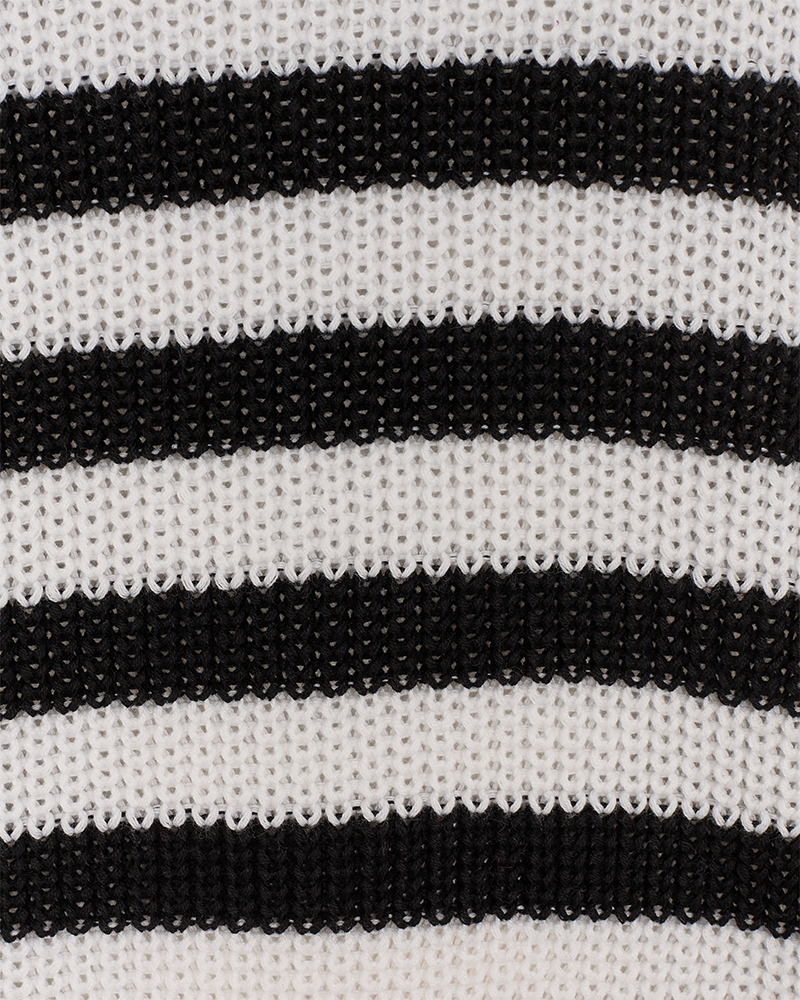 FQIBEN - PULLOVER - SCHWARZ UND WEISS