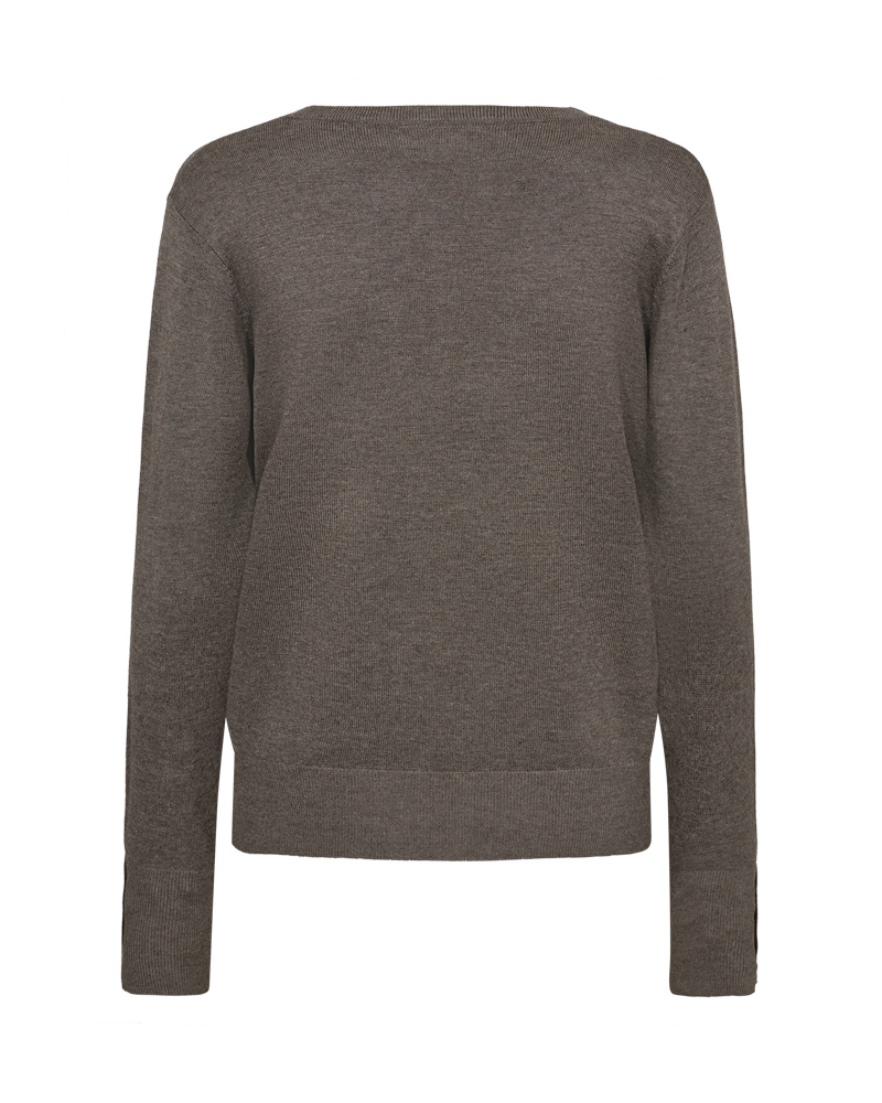 FQKATIE - CARDIGAN MIT V-AUSSCHNITT - BRAUN