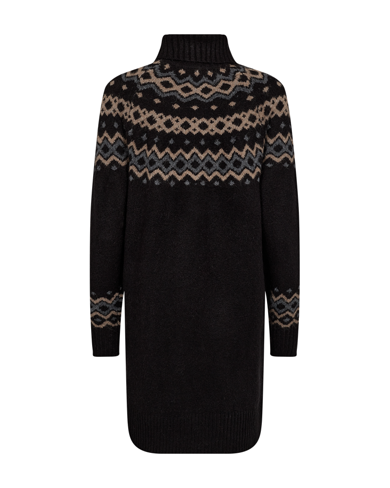FQMERLA - KLEID - SCHWARZ UND BRAUN