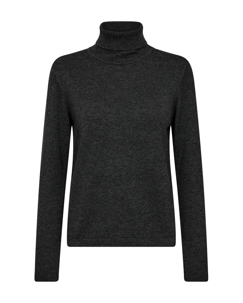 FQJADE - ROLLKRAGENPULLOVER AUS WOLLMISCHUNG - GRAU