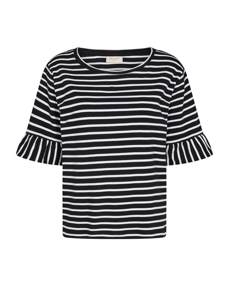 FQMARLINE - T-SHIRT - SCHWARZ UND WEISS