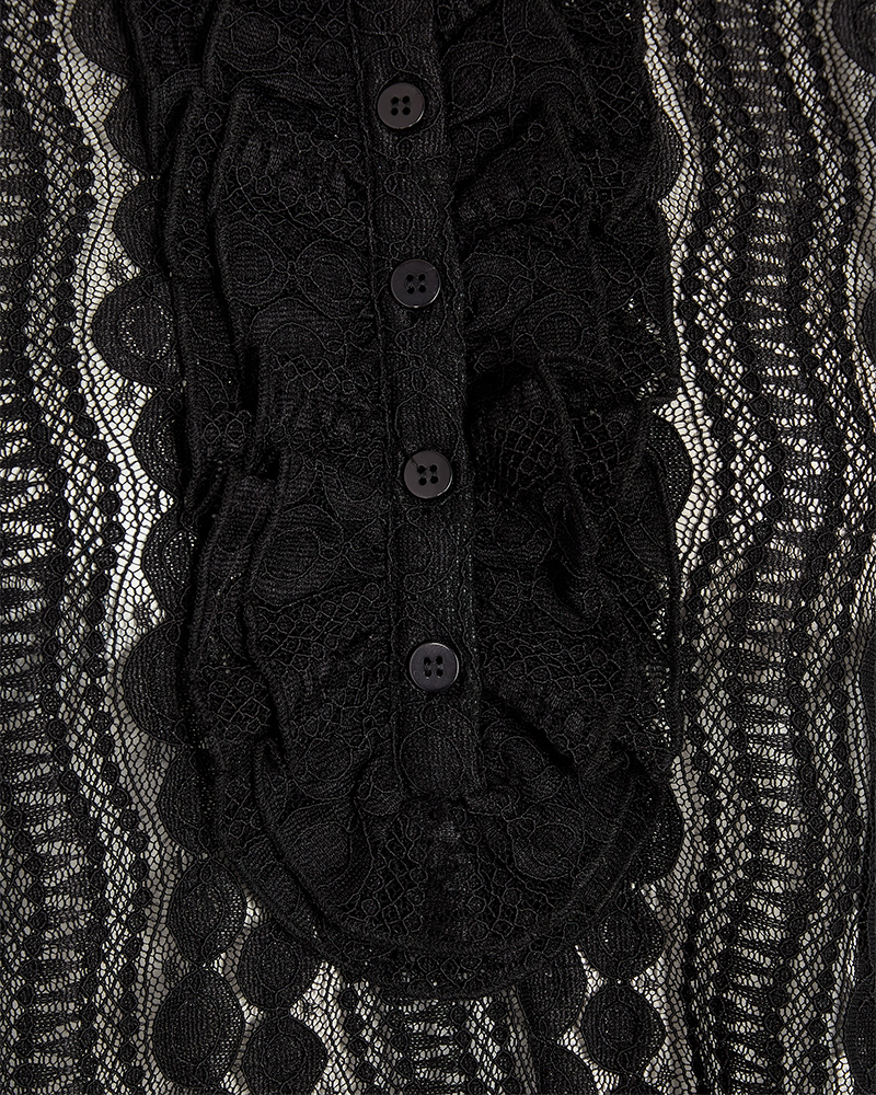 FQGRO - BLUSE - SCHWARZ