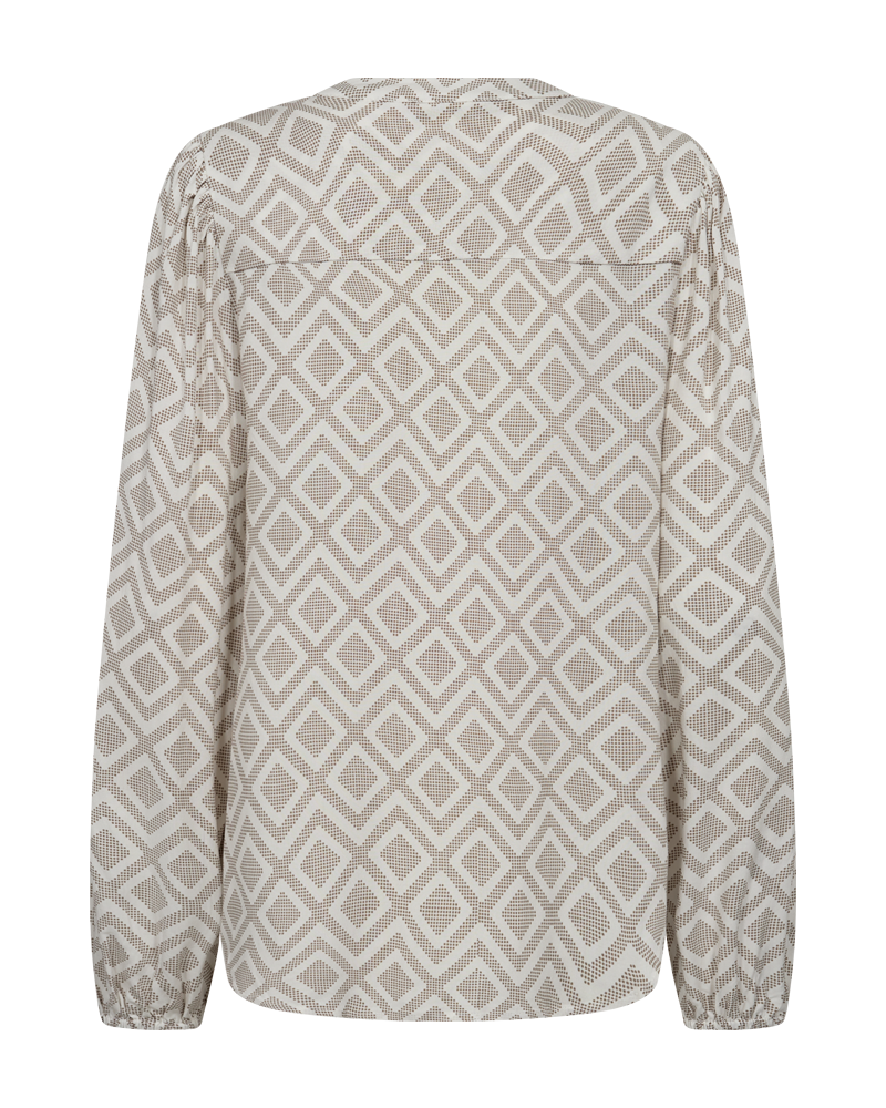 FQBLIE - HEMD - BEIGE UND WEISS