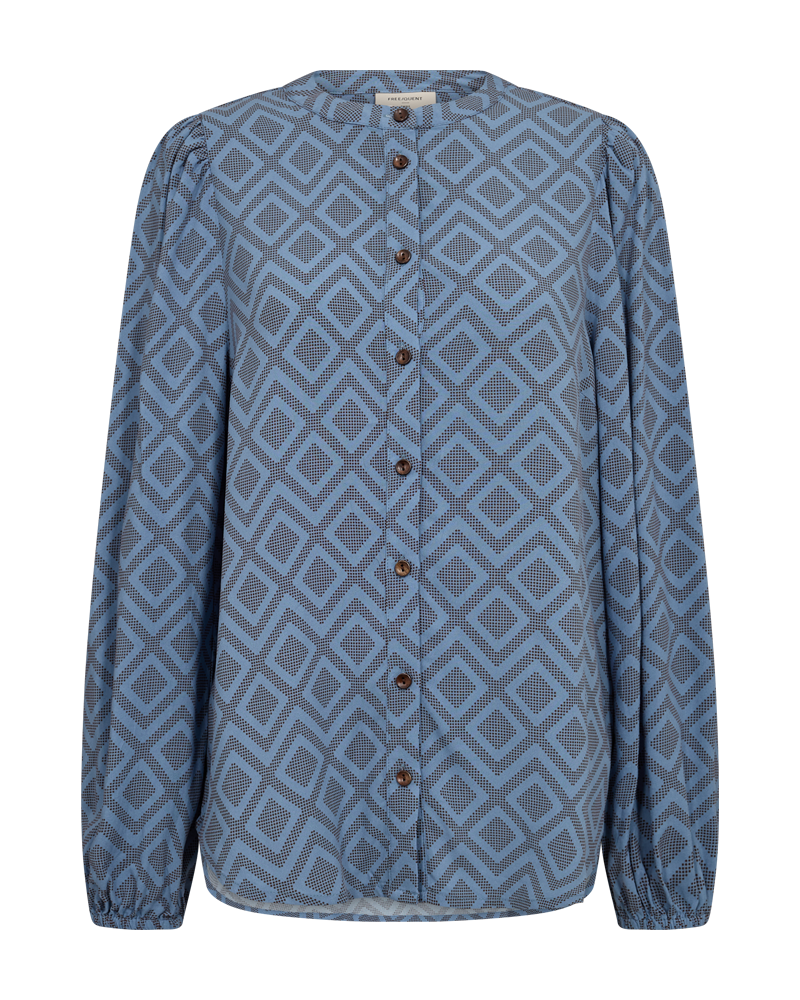 FQBLIE - HEMD - BLAU UND BRAUN