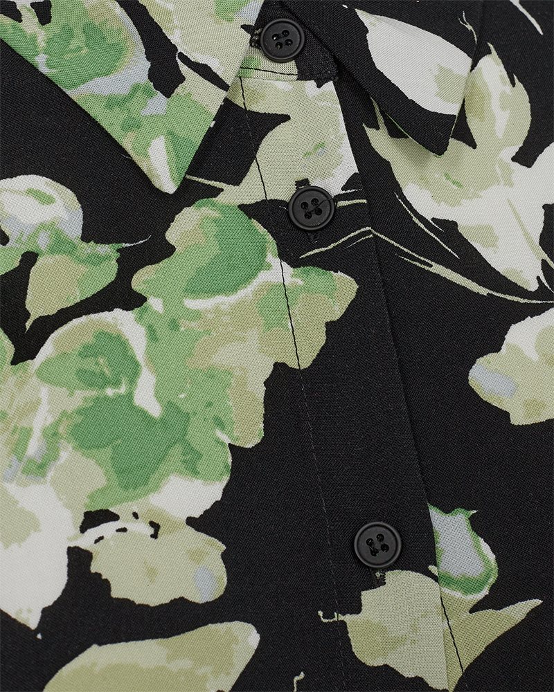 FQMISON - KLEID - SCHWARZ UND GRUN