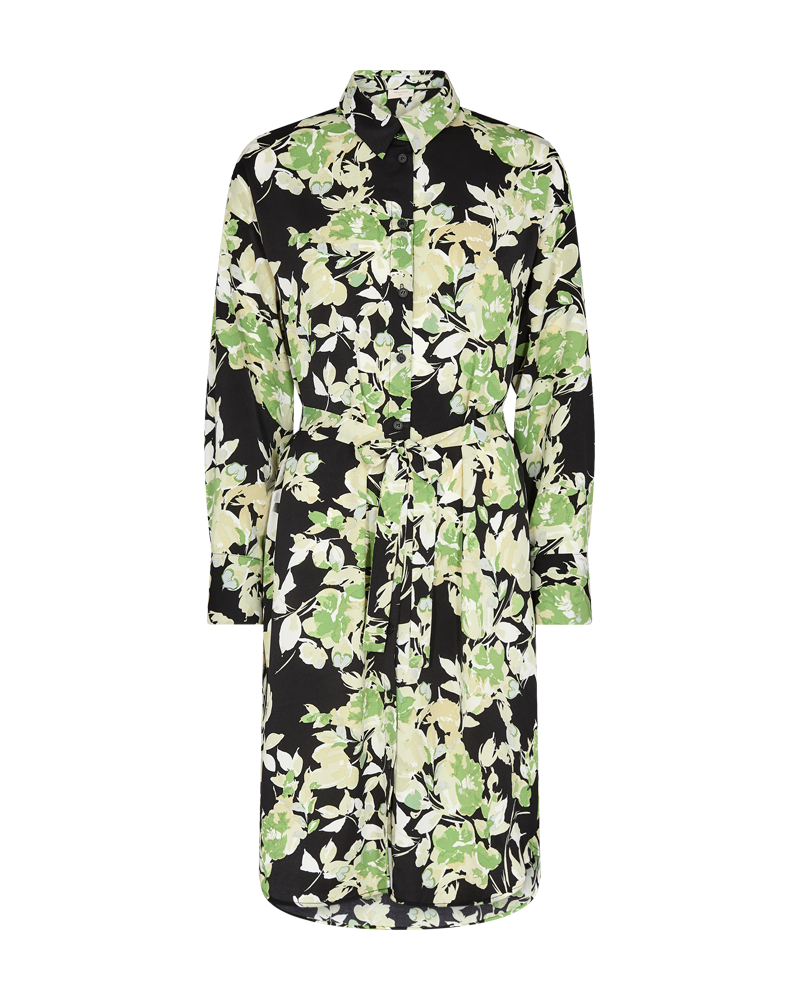 FQMISON - KLEID - SCHWARZ UND GRUN