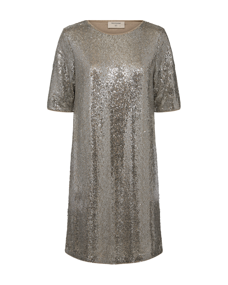 FQBASAL - KLEID - BEIGE UND GRAU
