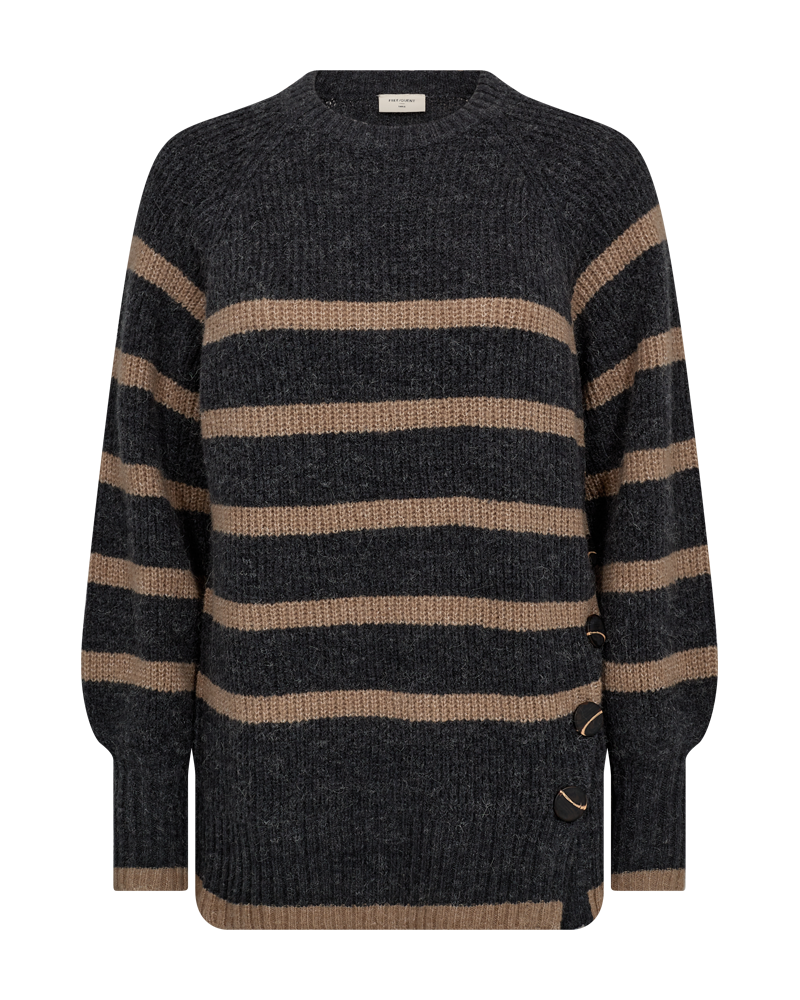 FQSILA - PULLOVER - BRAUN UND GRAU