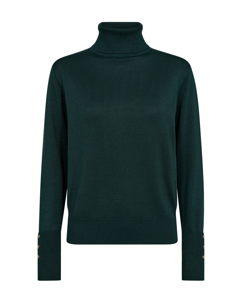 FQKATIE - ROLLKRAGEN PULLOVER - GRUN