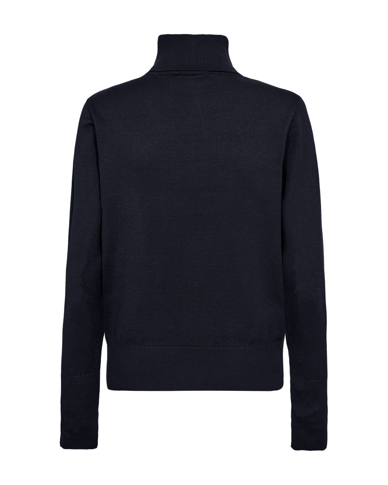 FQKATIE - ROLLKRAGEN PULLOVER - BLAU