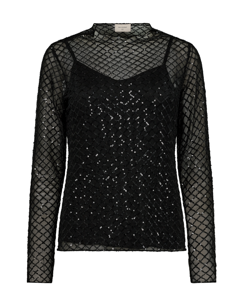 FQHERLIG - BLUSE - SCHWARZ