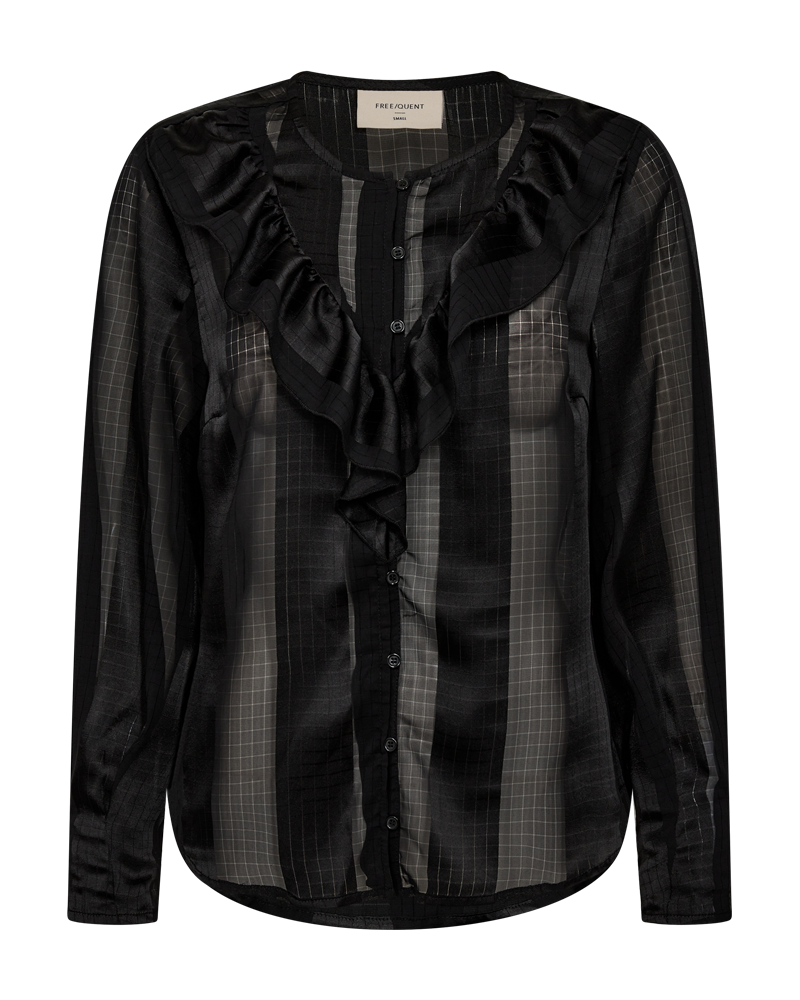 FQSTRABA - BLUSE - SCHWARZ
