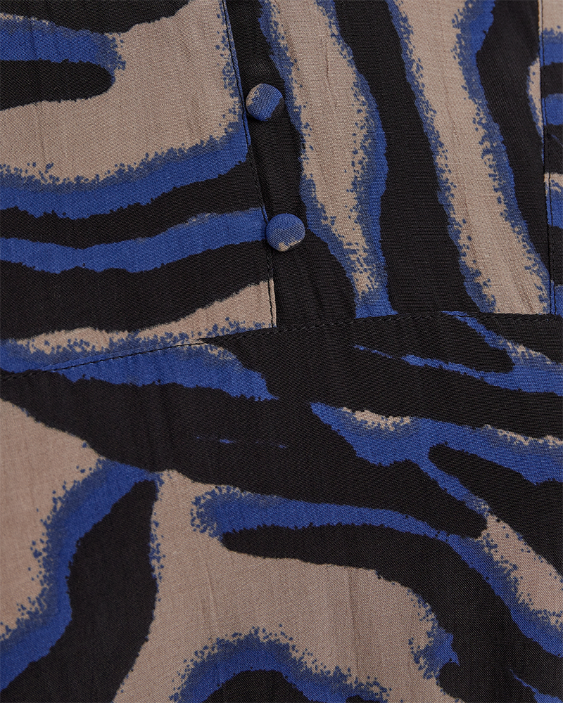 FQSEBREA - KLEID - BEIGE UND BLAU