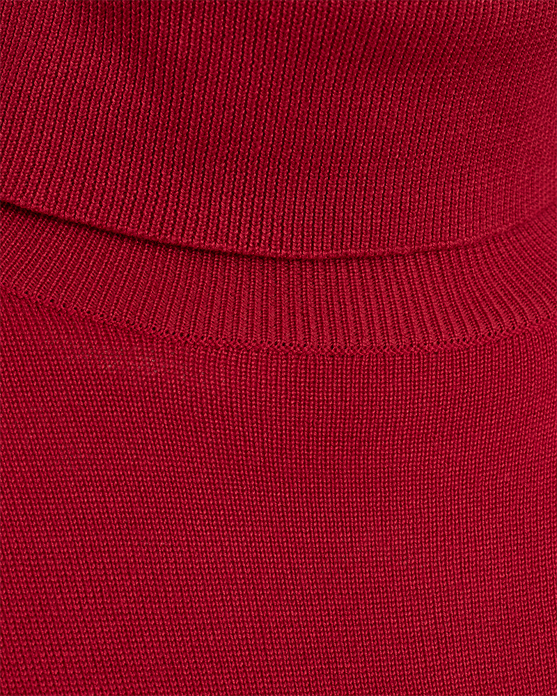 FQKATIE - ROLLKRAGENPULLOVER - ROT