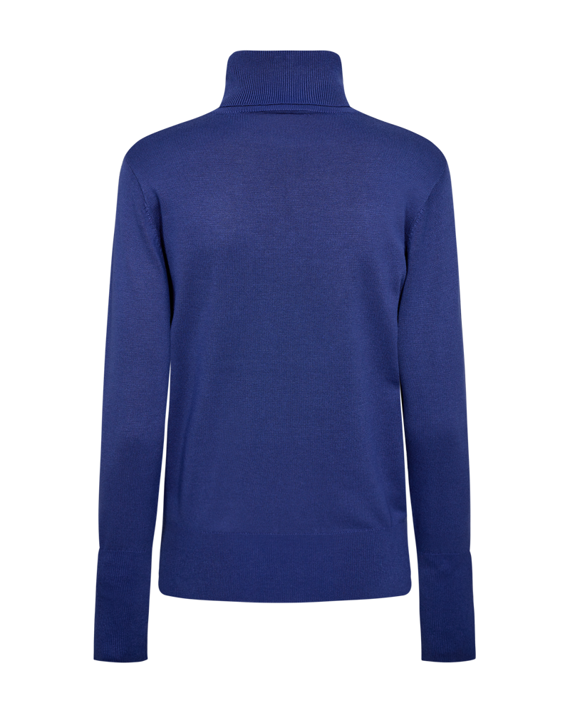 FQKATIE - ROLLKRAGENPULLOVER - BLAU