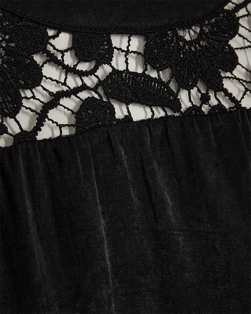 FQZANDRA - BLUSE - SCHWARZ