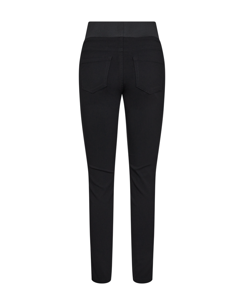 FQSHANTAL - HOSE MIT GLITZERSTREIFEN - SCHWARZ