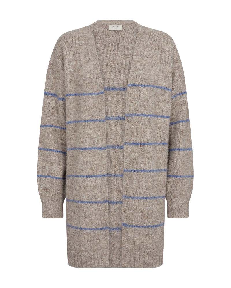 FQLOUISA - CARDIGAN - BLAU UND BEIGE