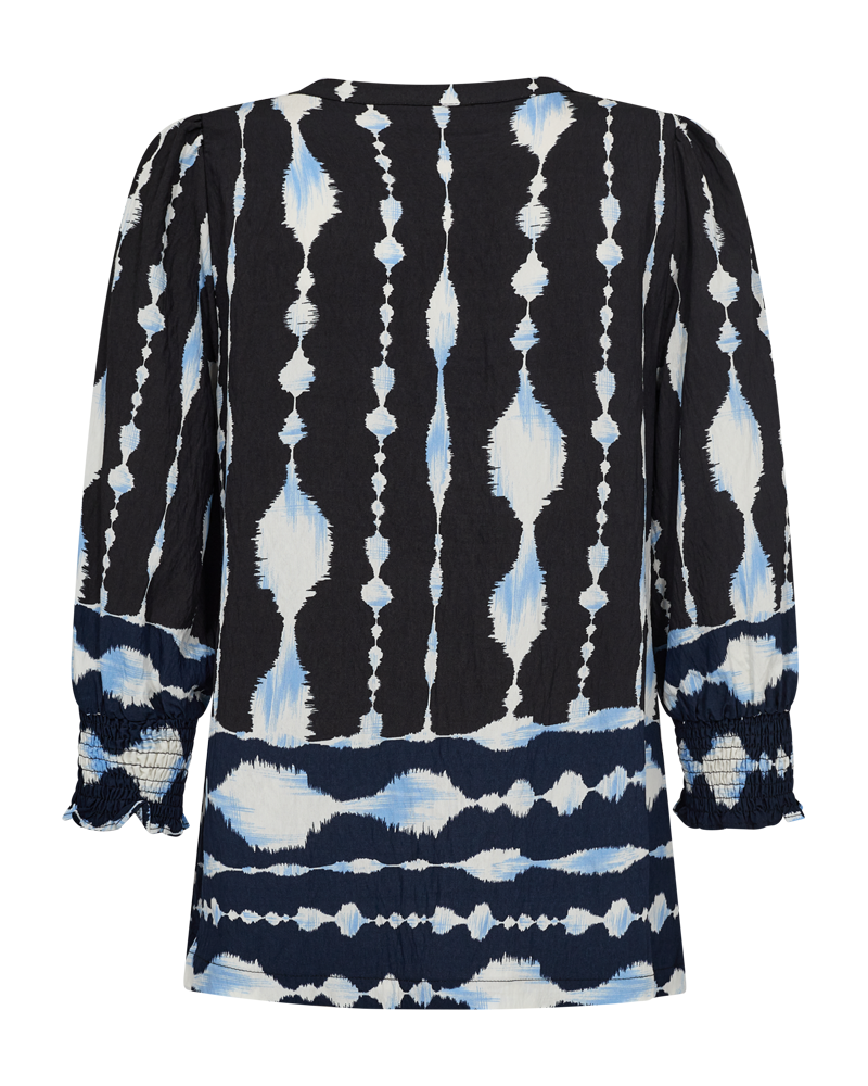 FQABY - HEMD MIT DRUCK - SCHWARZ UND BLAU