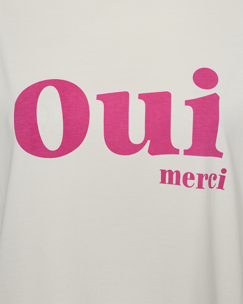 FQCAROL - T-SHIRT - WEISS UND ROSA