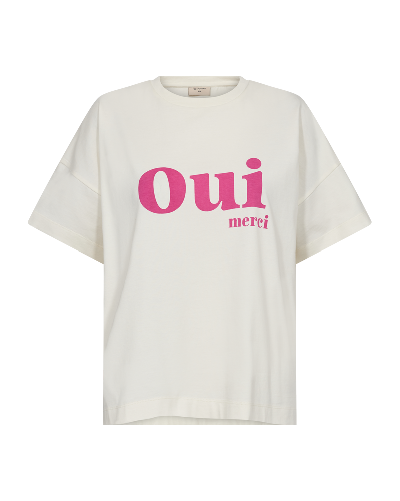 FQCAROL - T-SHIRT - WEISS UND ROSA