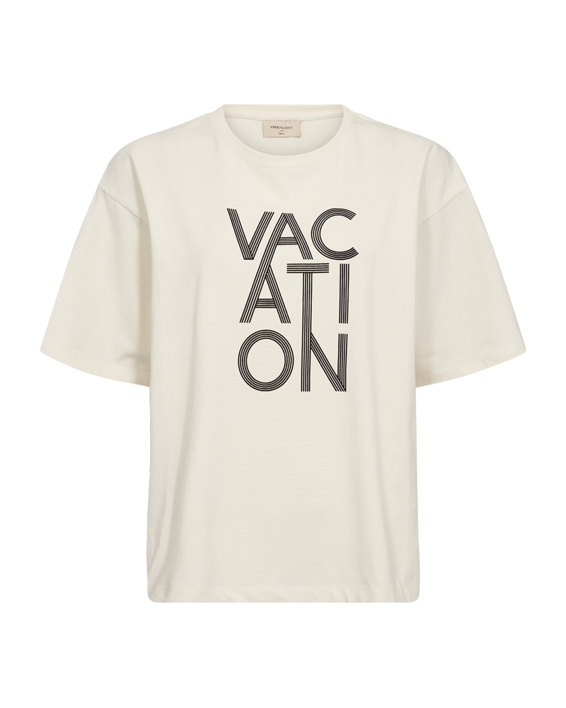 FQFENJAL - T-SHIRT MIT PRINT - WEISS UND BLAU