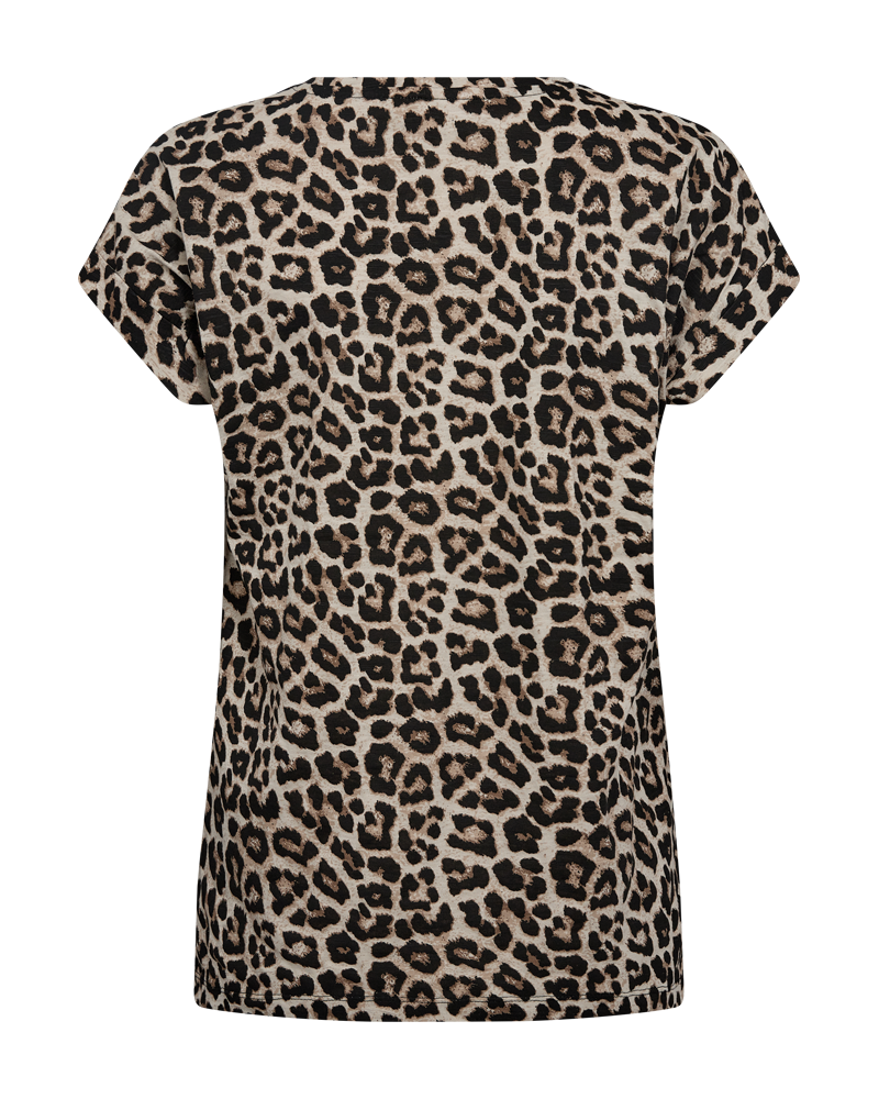 FQVIVA - T-SHIRT MIT LEOPARDENPRINT - BEIGE