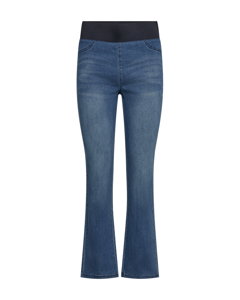 FQSHANTAL - DENIM-HOSE - BLAU