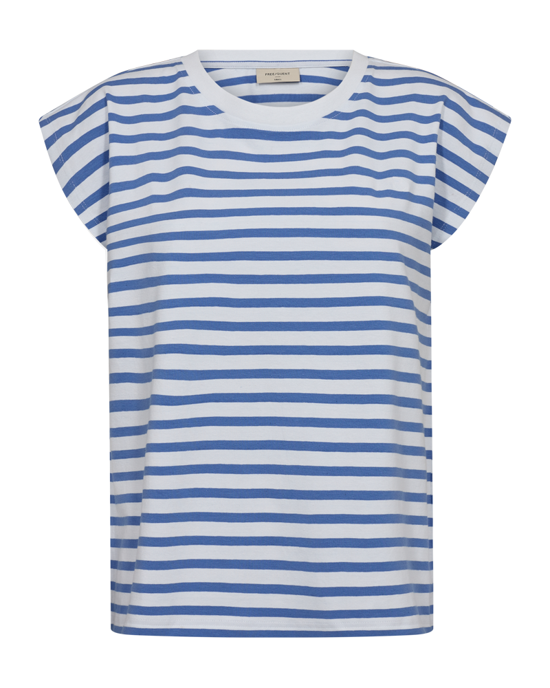 FQFENJAL - T-SHIRT - WEISS UND BLAU