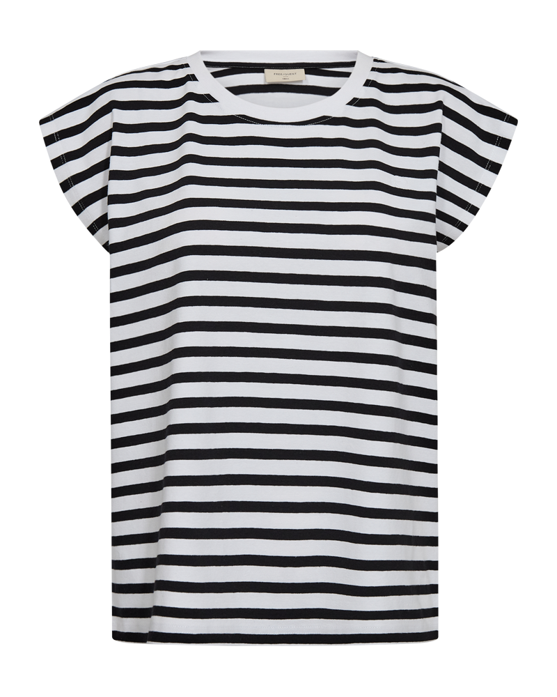 FQFENJAL - T-SHIRT - SCHWARZ UND WEISS