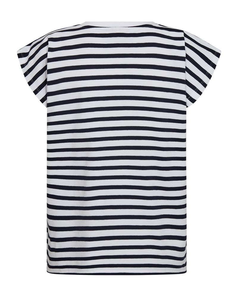 FQFENJAL - T-SHIRT - BLAU UND WEISS