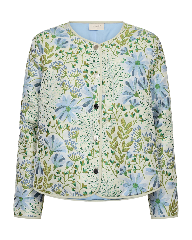 FQFLOWA - FLORALE JACKEN - BLAU